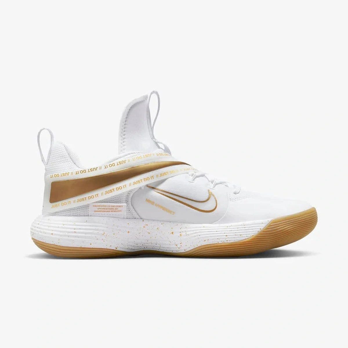 Nike React Hyperset 'Branco Metálico Dourado'