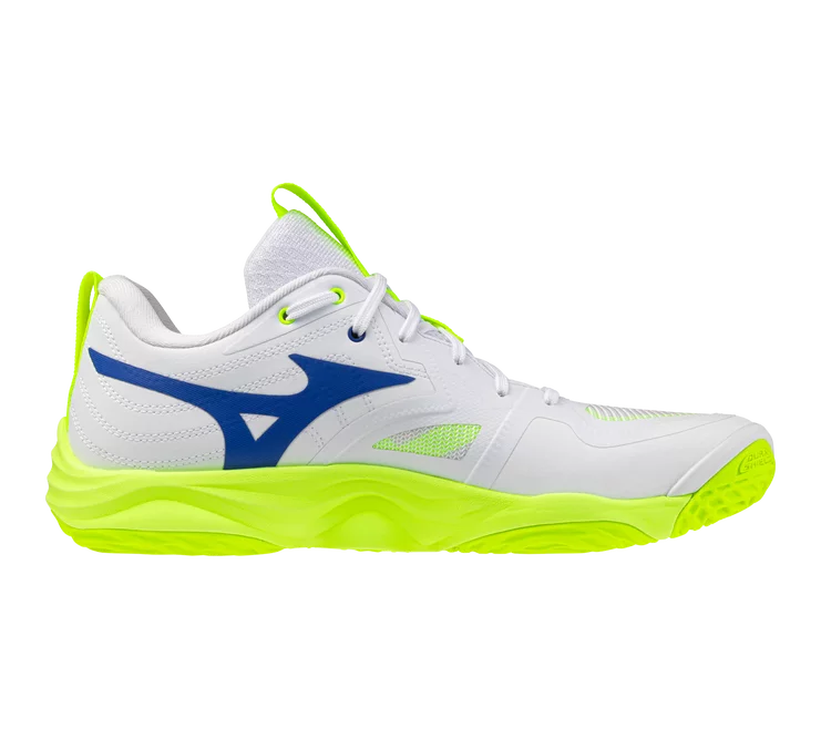 Mizuno Wave Momentum Elite ' WHITE-LIGHTNING YELLOW'