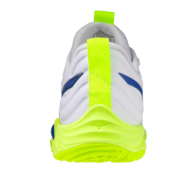 Mizuno Wave Momentum Elite ' WHITE-LIGHTNING YELLOW'