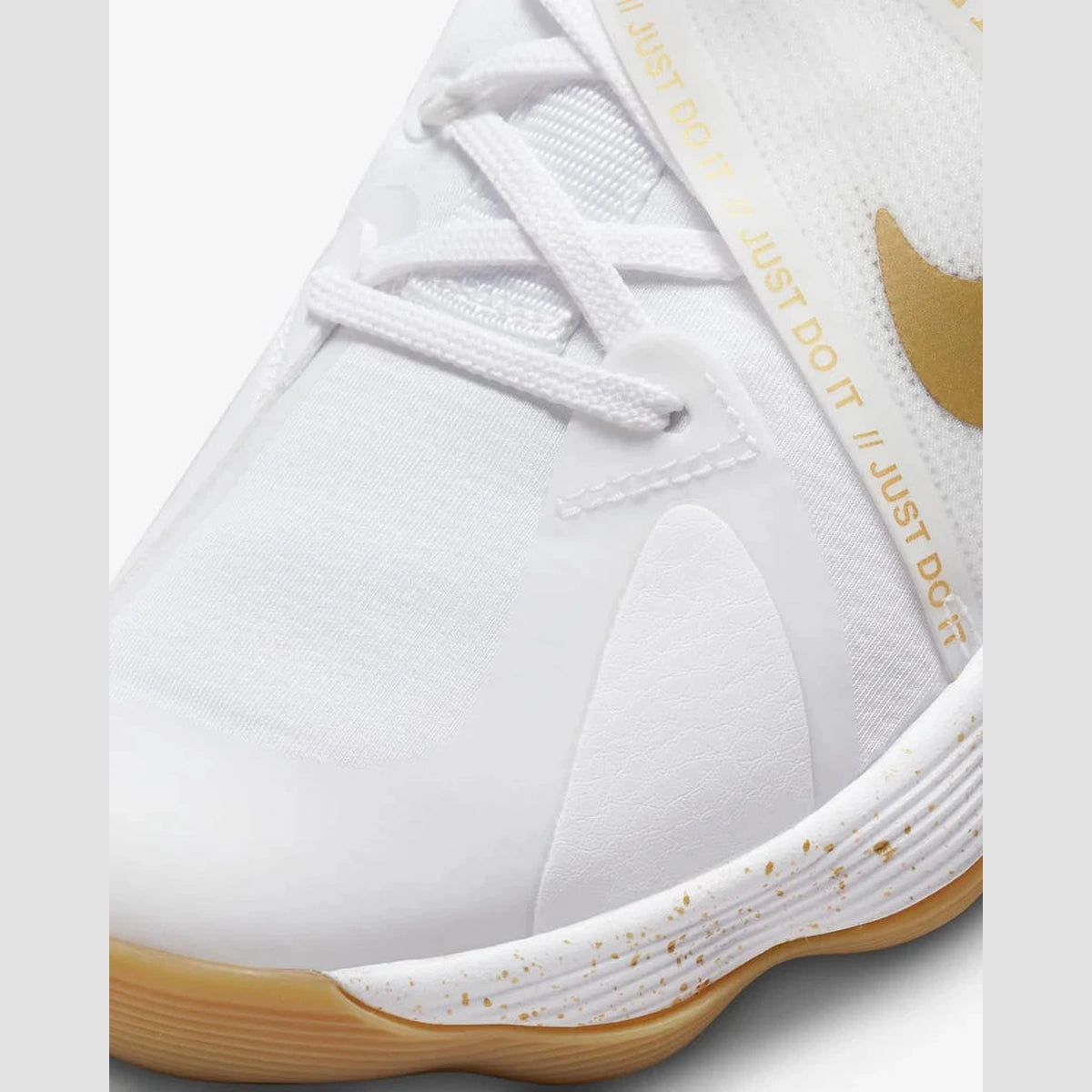 Nike React Hyperset 'Branco Metálico Dourado'