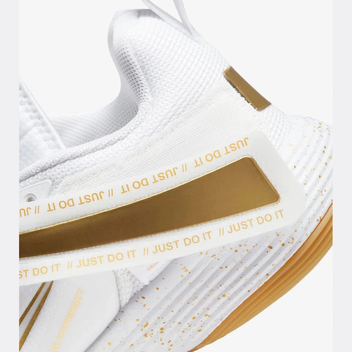 Nike React Hyperset 'Branco Metálico Dourado'