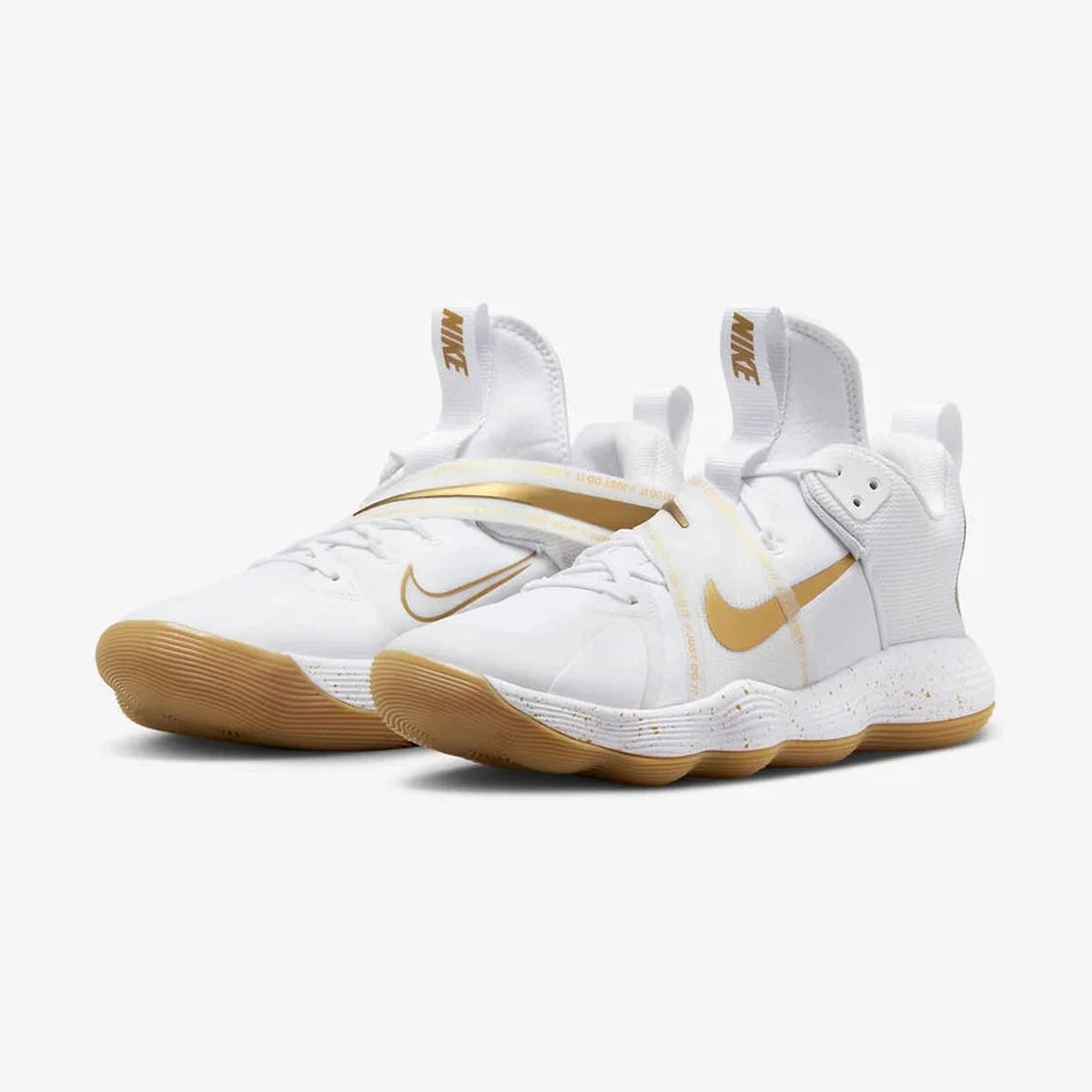 Nike React Hyperset 'Branco Metálico Dourado'